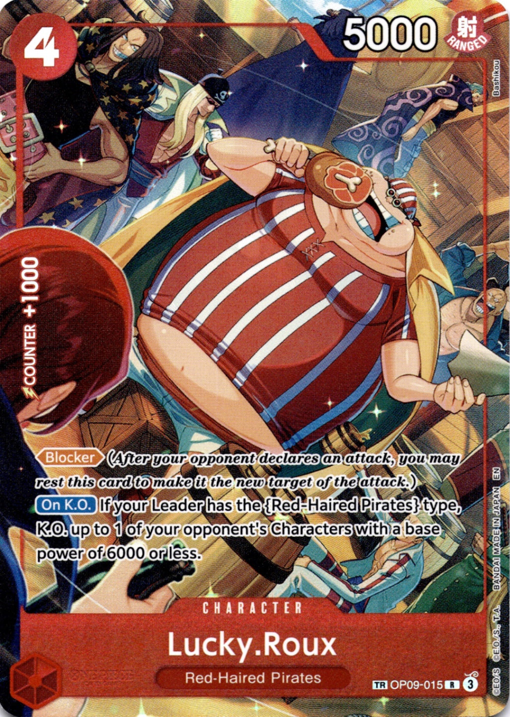 Lucky.Roux (TR) TR A Fist of Divine Speed OP09-015 NM