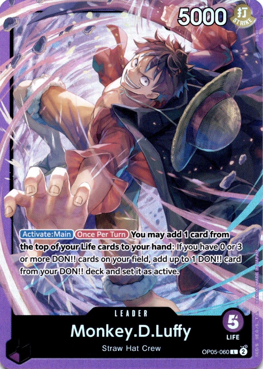 Monkey.D.Luffy () L Starter Deck 18: PURPLE Monkey.D.Luffy OP05-060 NM