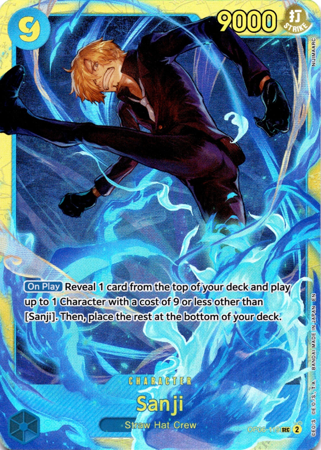 Sanji -  (Reprint) SEC Premium Booster -The Best- Vol. 2 OP06-119 NM
