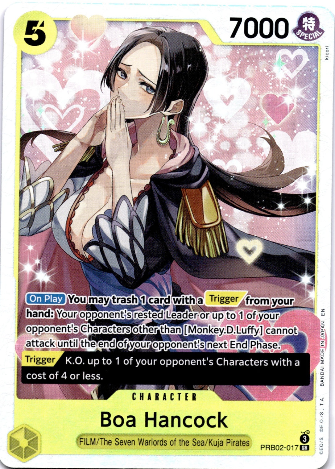 Boa Hancock SR Premium Booster -The Best- Vol. 2 PRB02-017 NM
