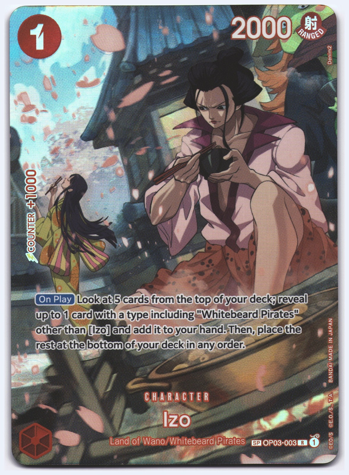 Izo (SP) R 500 Years in the Future OP03-003 NM