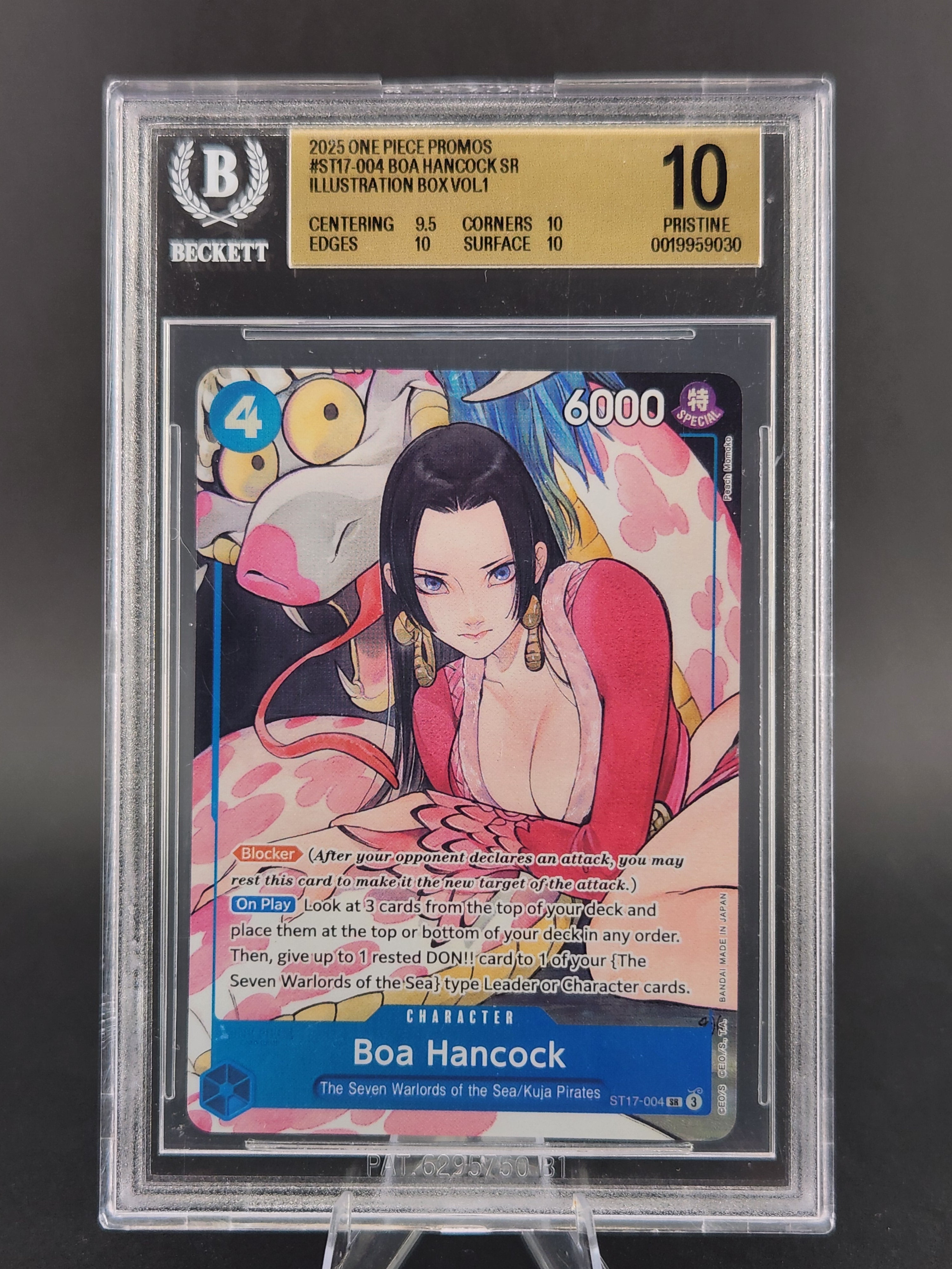 Boa Hancock (Illustration Box Vol.1) SR One Piece Promotion Cards ST17-004 BGS 10