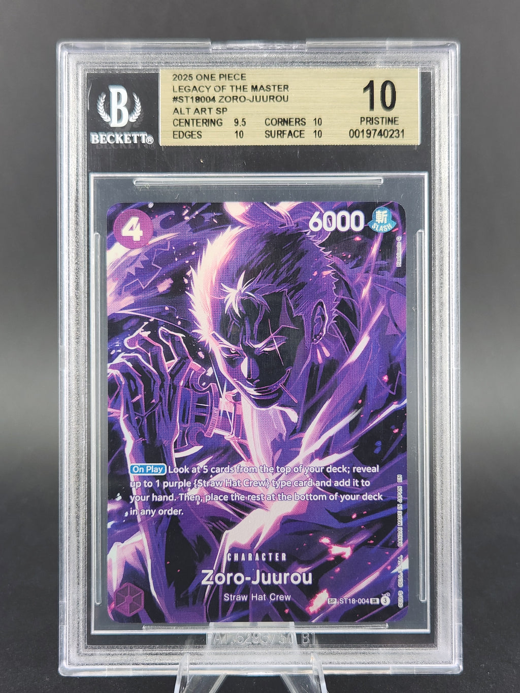 Zoro-Juurou (SP) SR Legacy of the Master ST18-004 BGS 10