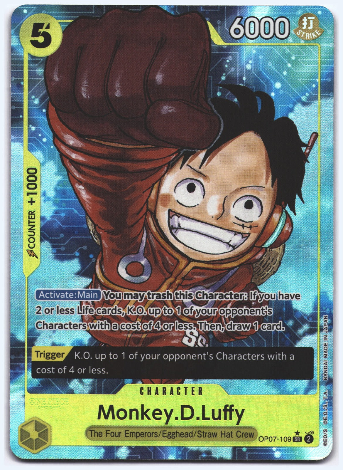 Monkey.D.Luffy (109) (Parallel) SR 500 Years in the Future OP07-109 NM