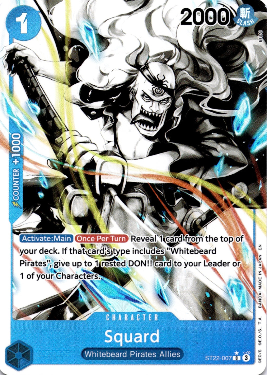 Squard (Parallel) C Starter Deck 22: Ace & Newgate ST22-007 NM