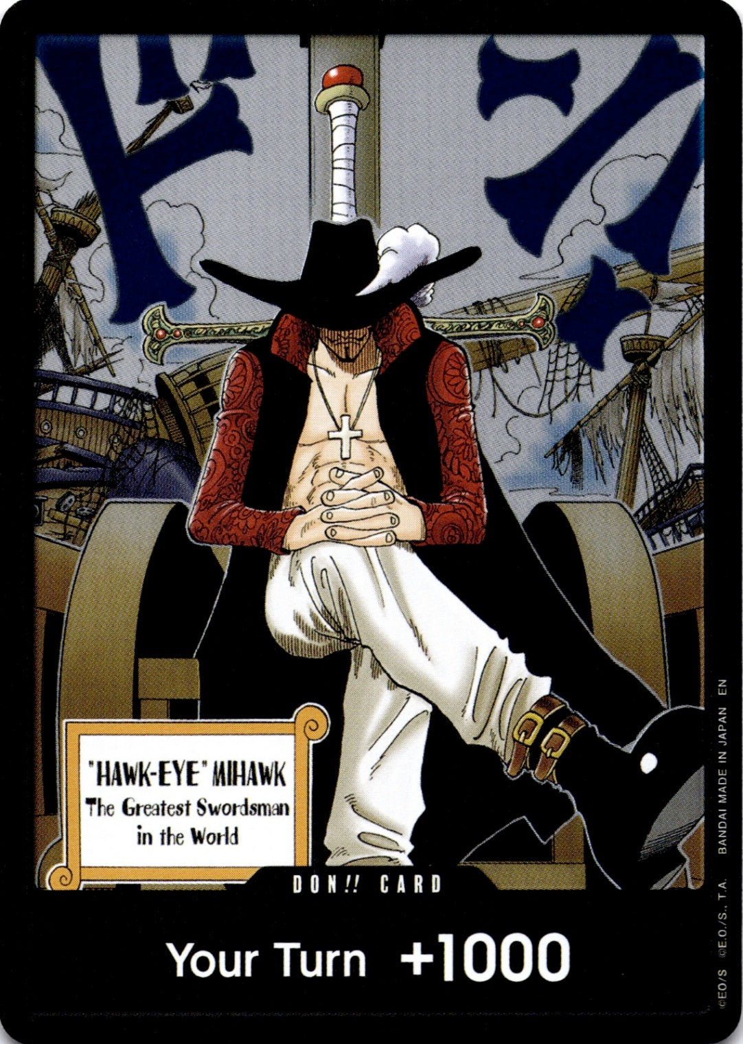 DON!! Card (Dracule Mihawk) DON!! The Azure Sea's Seven  NM