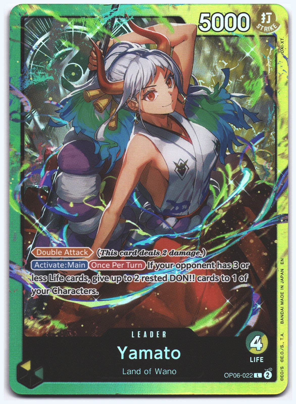 Yamato L Starter Deck 28: GREEN/YELLOW Yamato OP06-022 NM