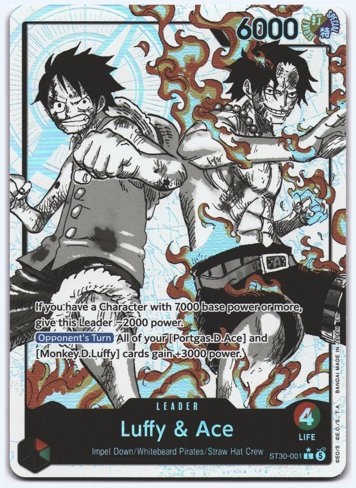 Luffy & Ace (Parallel) L Starter Deck EX: Luffy & Ace ST30-001 NM