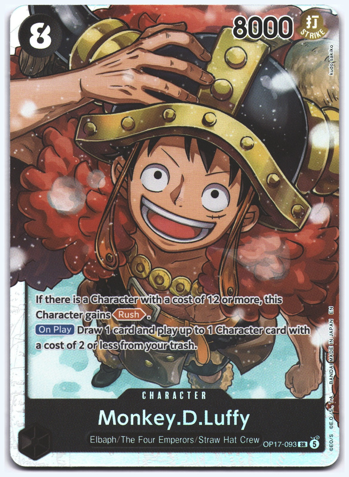 Monkey.D.Luffy (093) SR The World's Strongest Warriors OP17-093 NM
