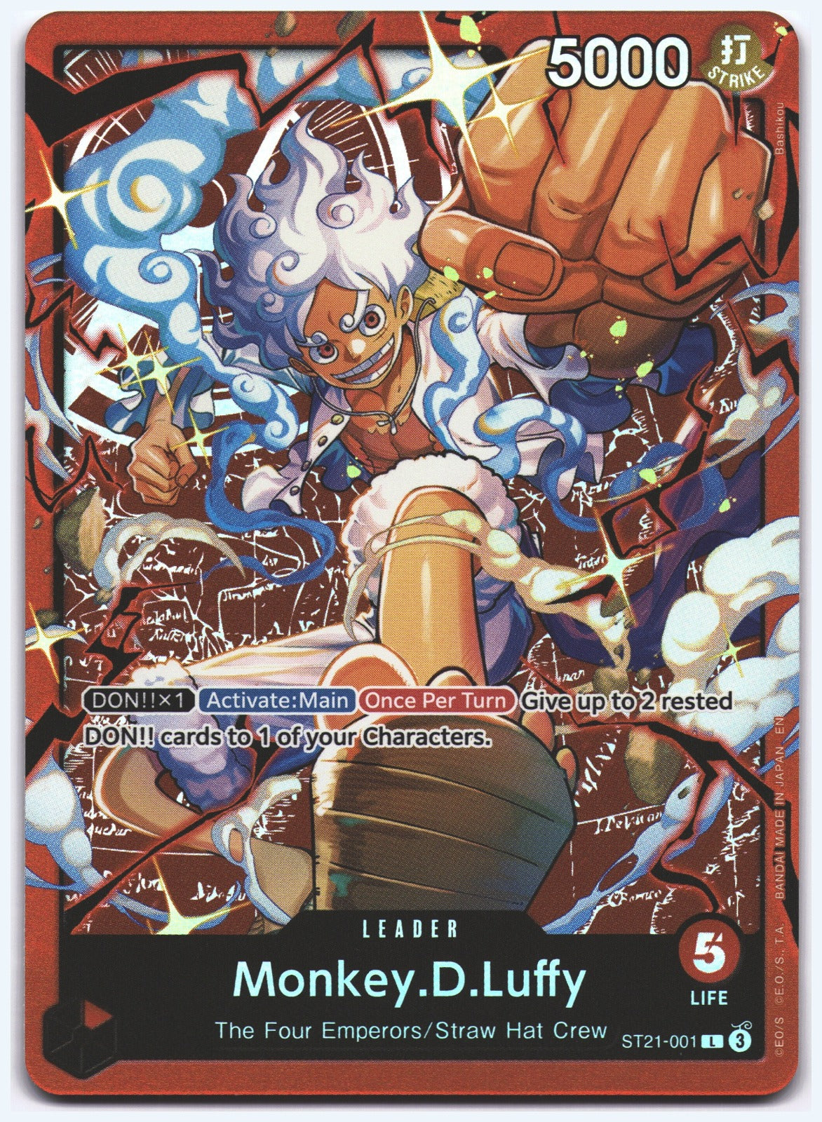 Monkey.D.Luffy L Starter Deck 31: RED Monkey.D.Luffy ST21-001 NM