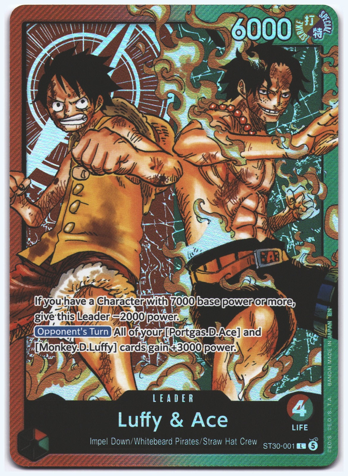 Luffy & Ace L Starter Deck EX: Luffy & Ace ST30-001 NM