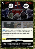 The Five Elders Are at Your Service!!! R Carrying On His Will OP13-096 NM