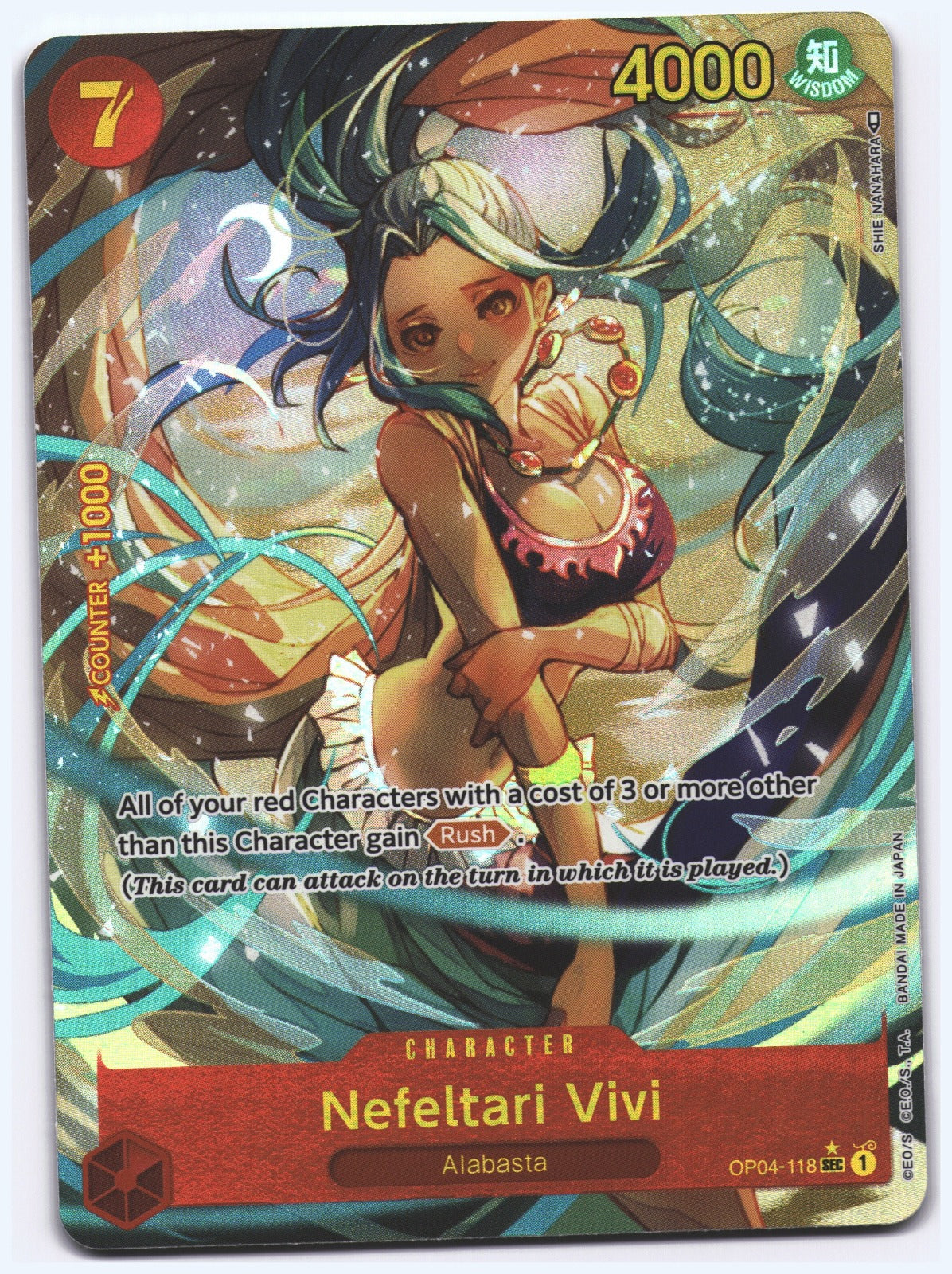 Nefeltari Vivi (118) (Alternate Art) SEC Kingdoms of Intrigue OP04-118 NM