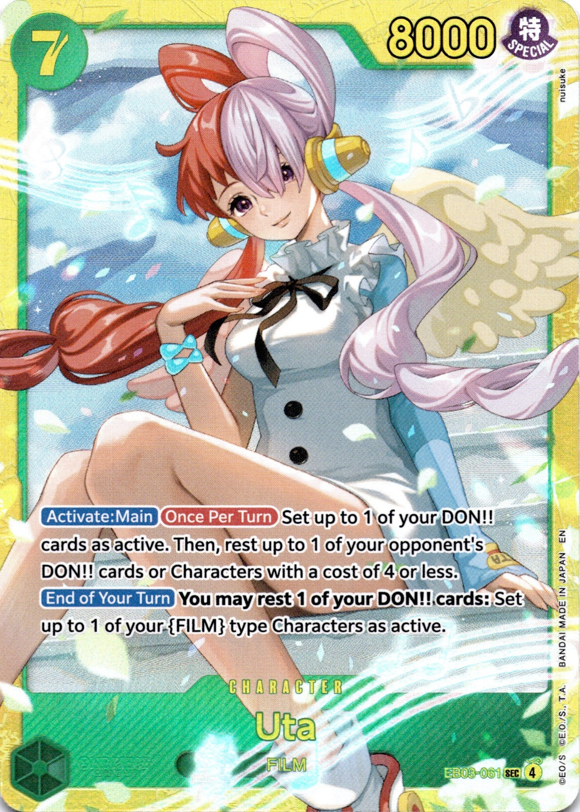Uta (061) SEC Extra Booster: One Piece Heroines Edition EB03-061 NM