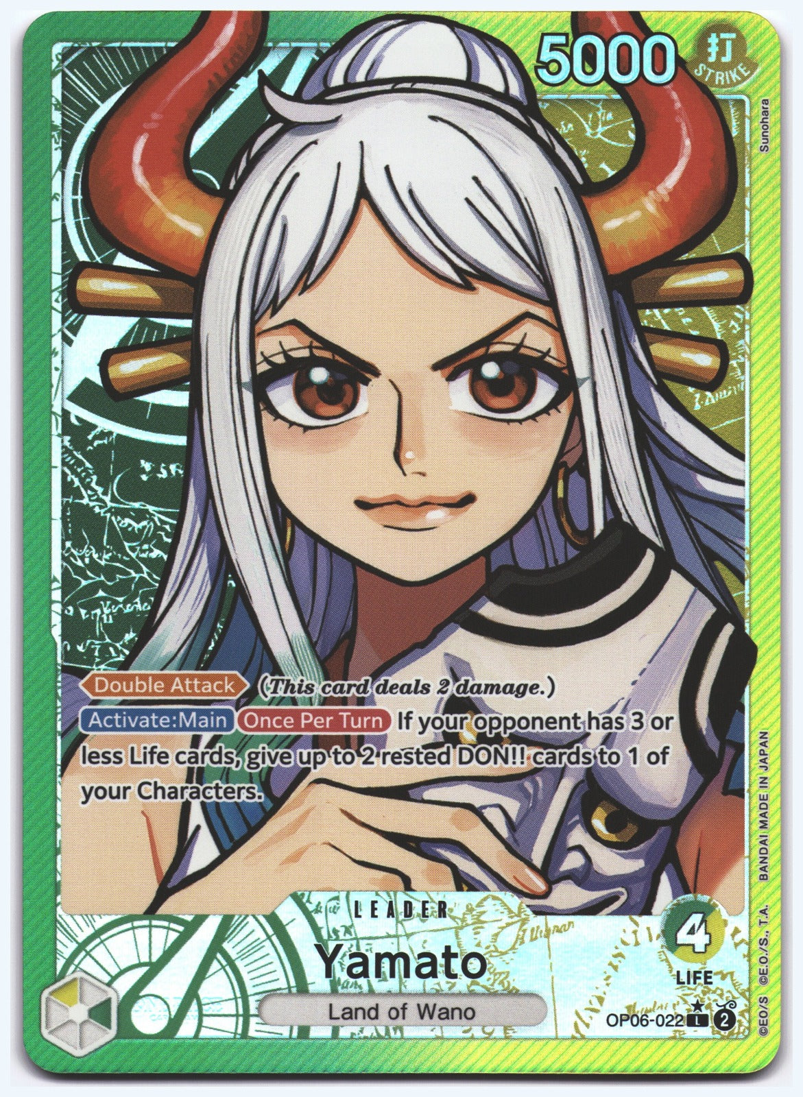 Yamato (Alternate Art) L Wings of the Captain OP06-022 NM