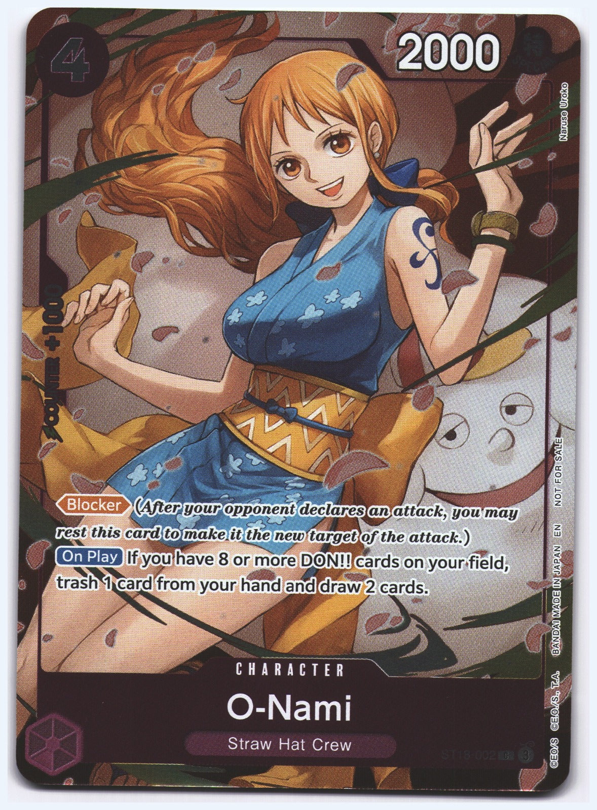 O-Nami - (Dash Pack) C Extra Booster: One Piece Heroines Edition ST18-002 NM