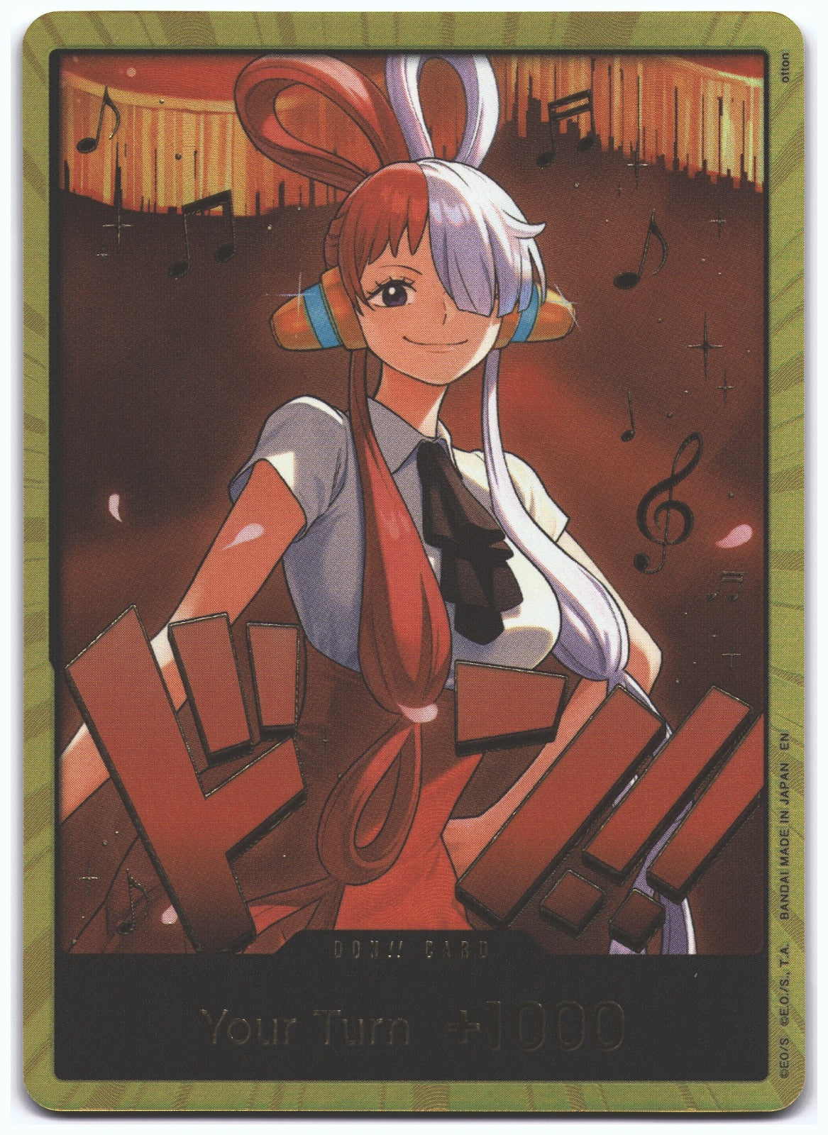 DON!! Card (Uta) (Gold) DON!! Extra Booster: One Piece Heroines Edition NM
