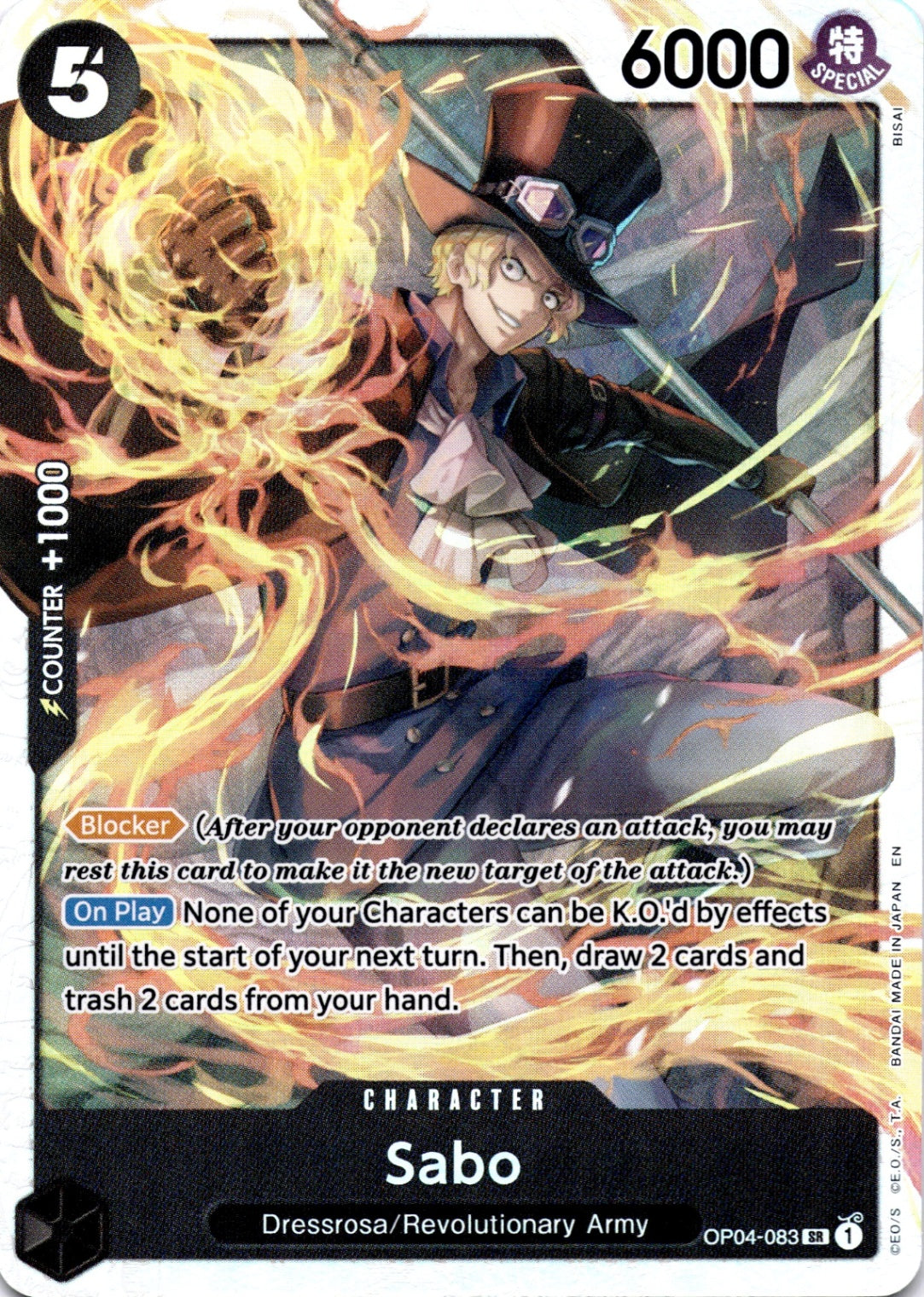Sabo SR Kingdoms of Intrigue OP04-083 NM
