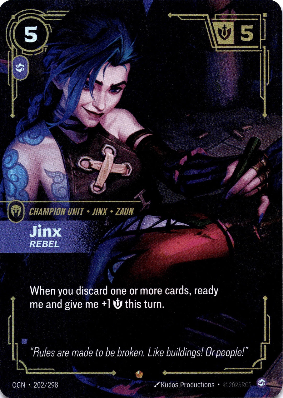 Jinx - Rebel Epic Origins 202/298 NM