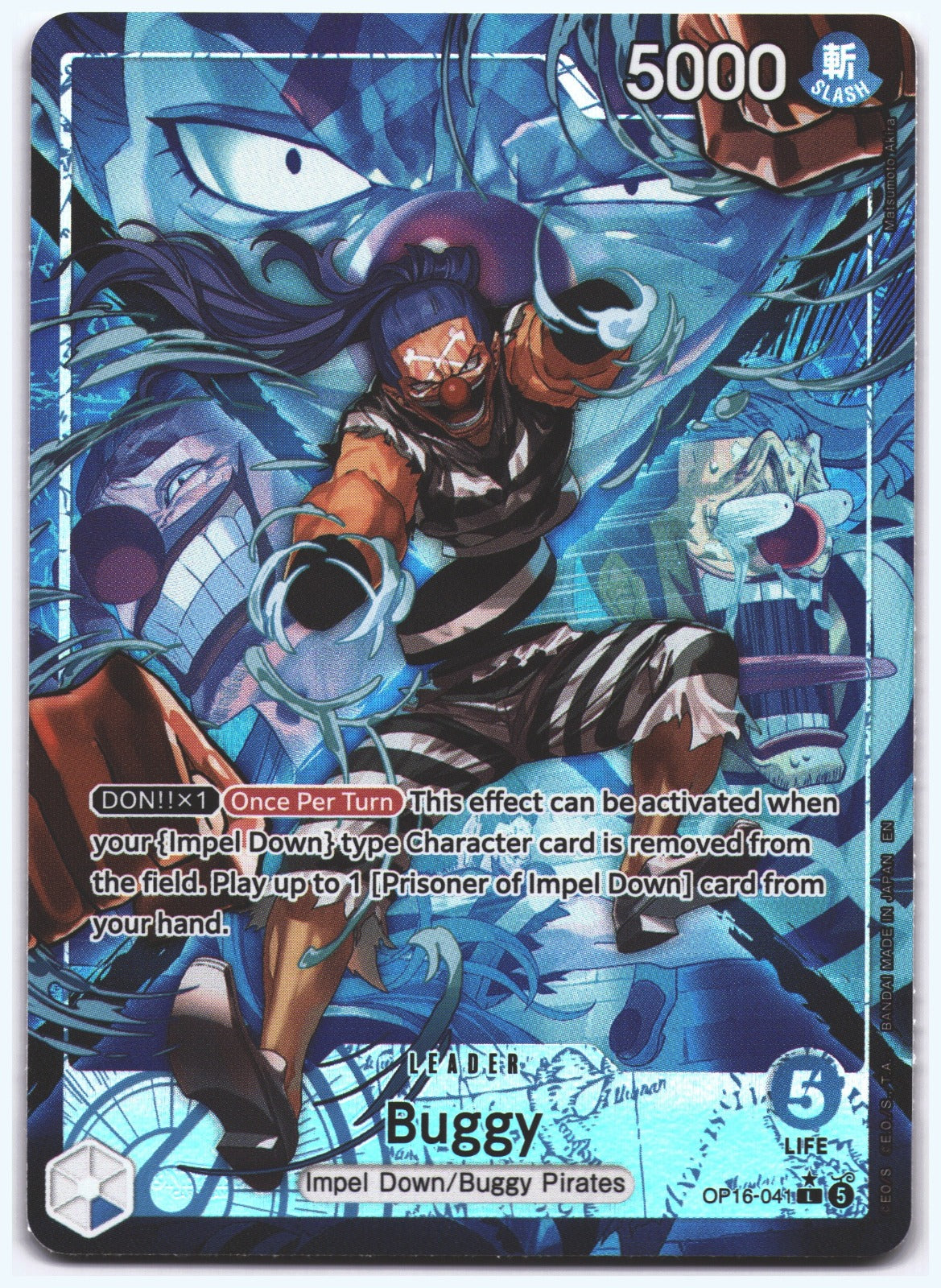 Buggy (041) (Alternate Art) L The Time of Battle OP16-041 NM