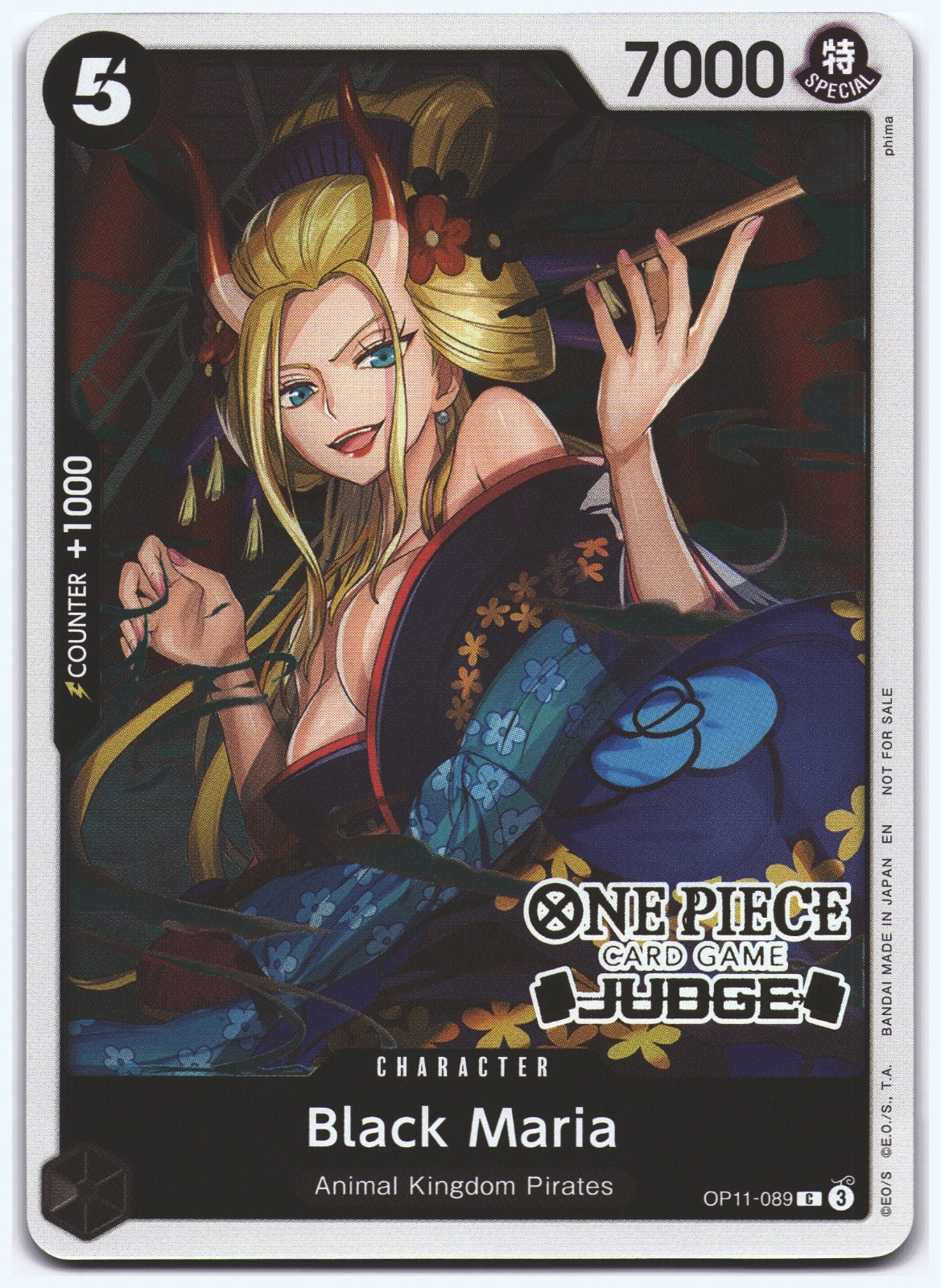 Black Maria (Judge Pack Vol. 7) C One Piece Promotion Cards OP11-089 NM