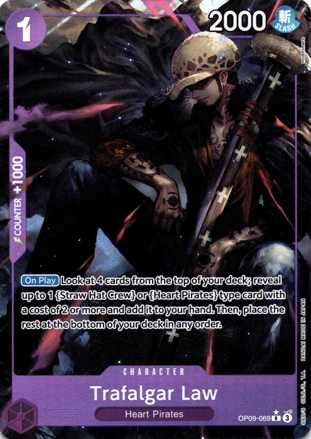 Trafalgar Law (069) (Parallel) R Emperors in the New World OP09-069 NM