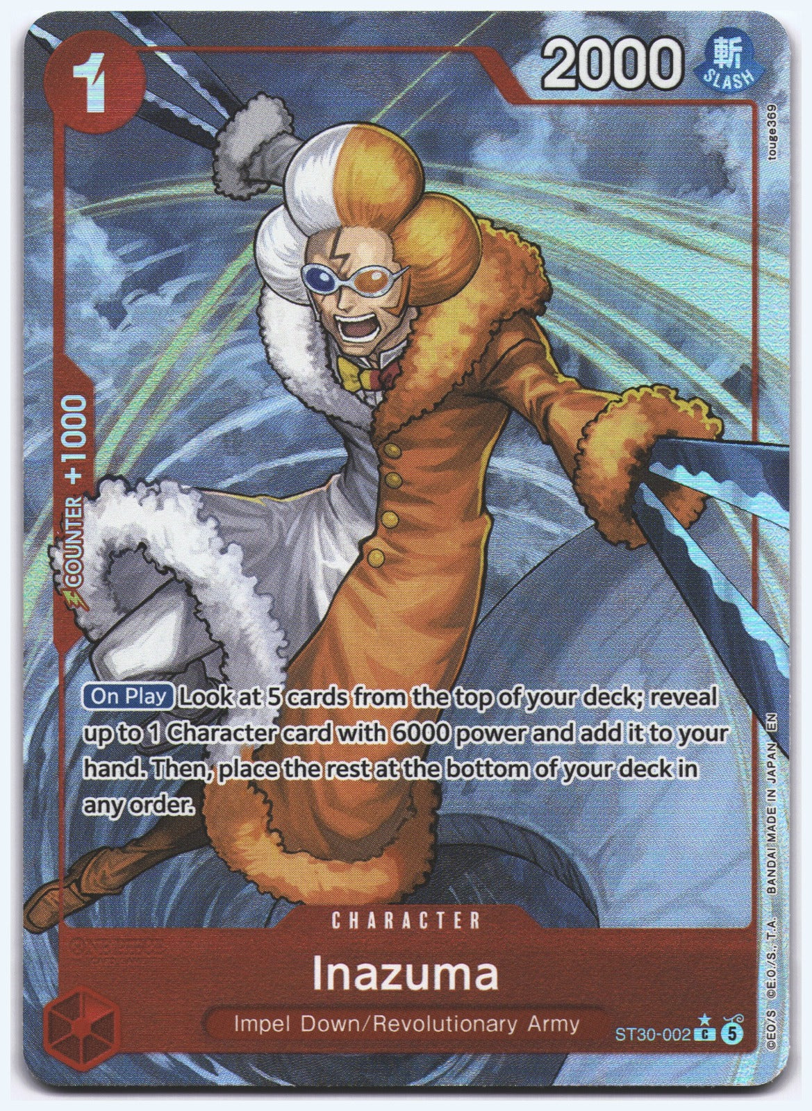 Inazuma (Full Art) C Starter Deck EX: Luffy & Ace ST30-002 NM