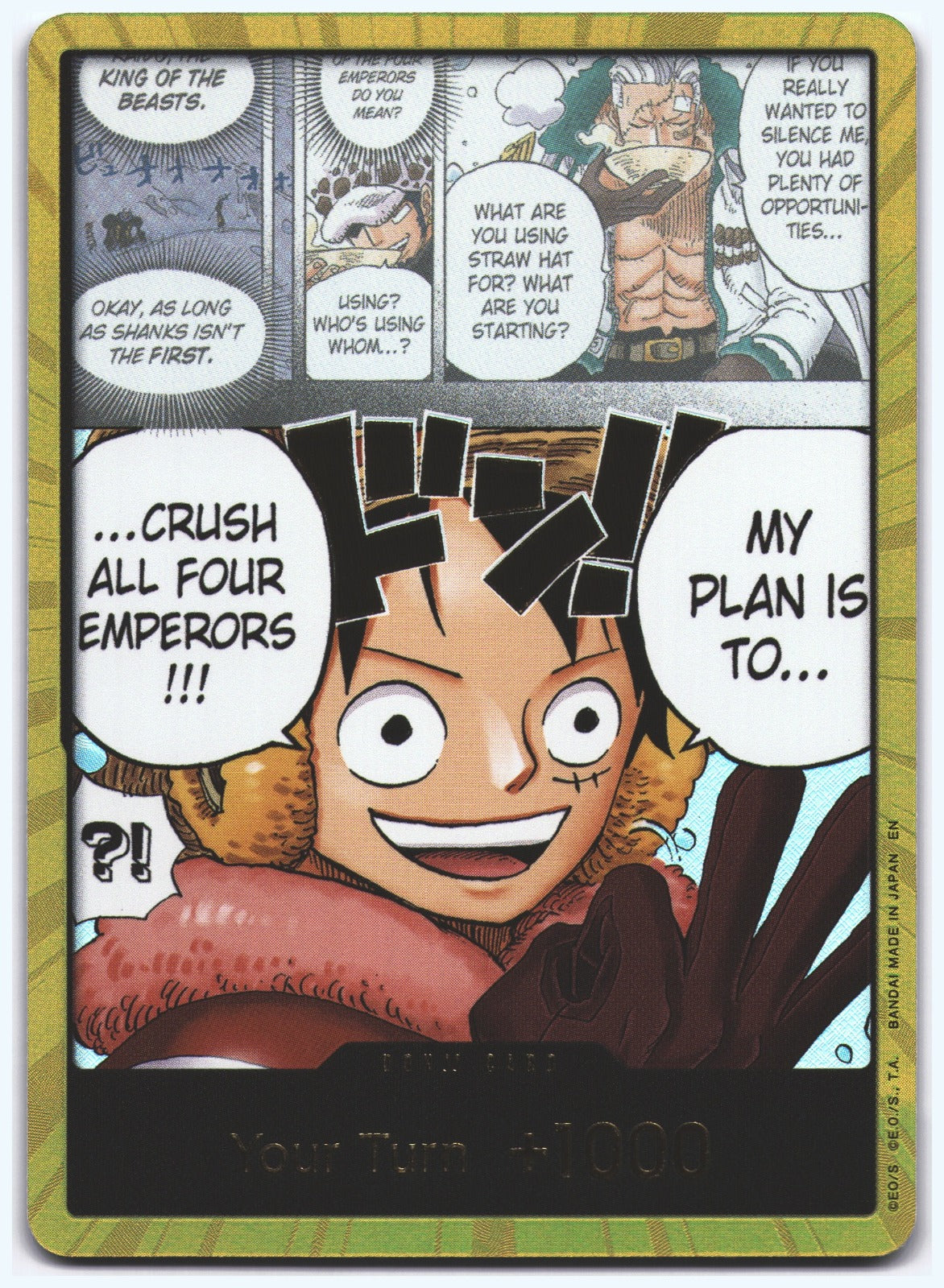 DON!! Card (Alternate Art) (Gold) DON!! The World's Strongest Warriors NM
