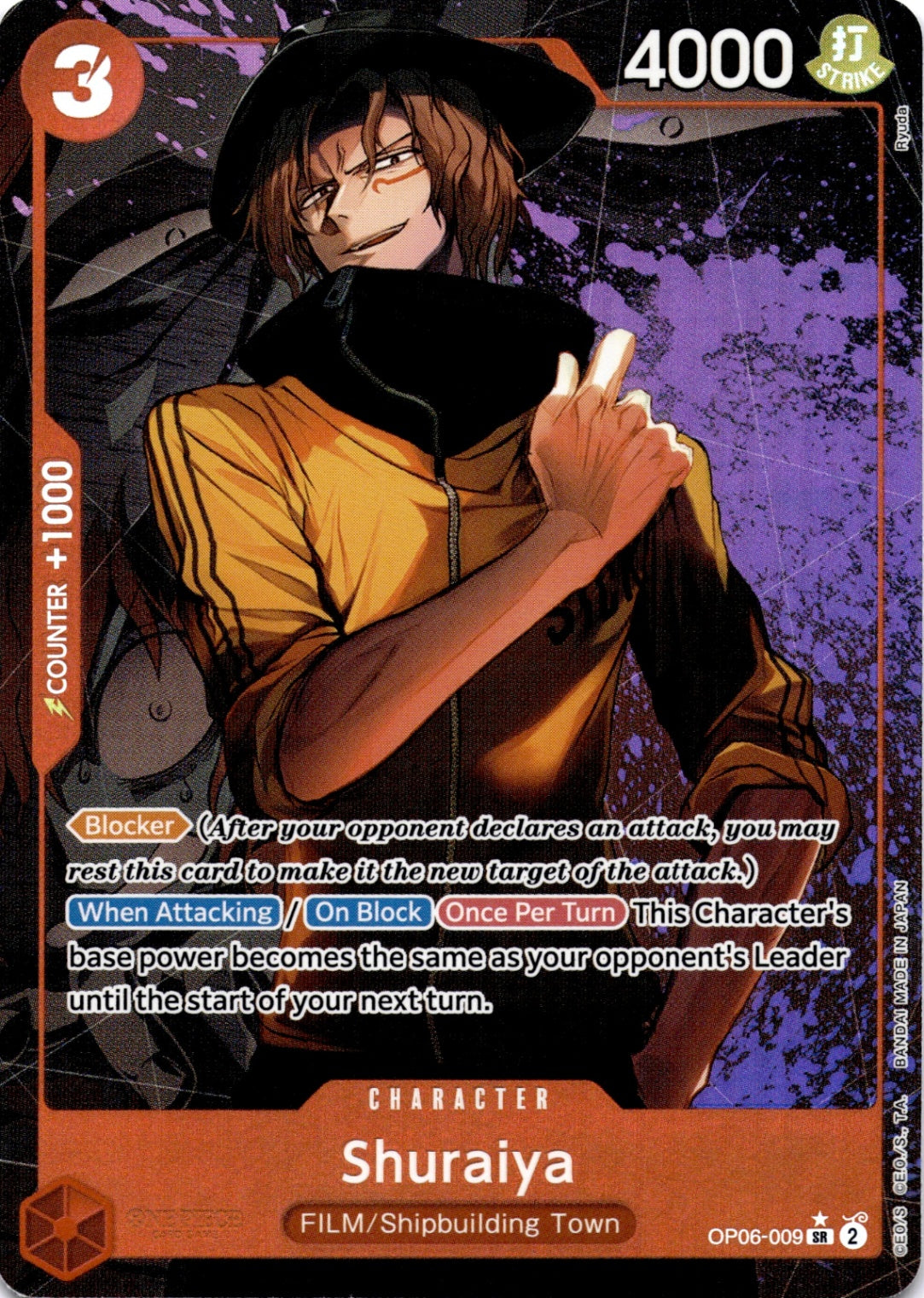 Shuraiya (Alternate Art) SR Wings of the Captain OP06-009 NM