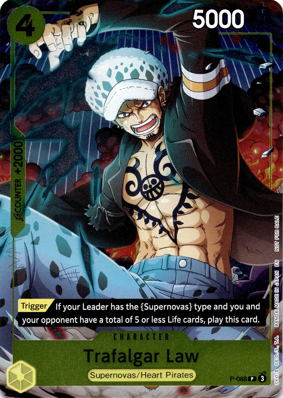Trafalgar Law (Event Pack Vol. 7) PR One Piece Promotion Cards P-088 NM