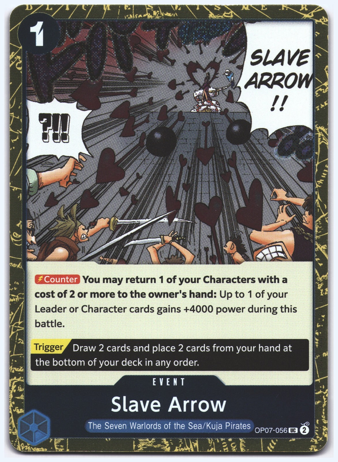 Slave Arrow (Pirate Foil) UC Premium Booster -The Best- Vol. 2 OP07-056 NM