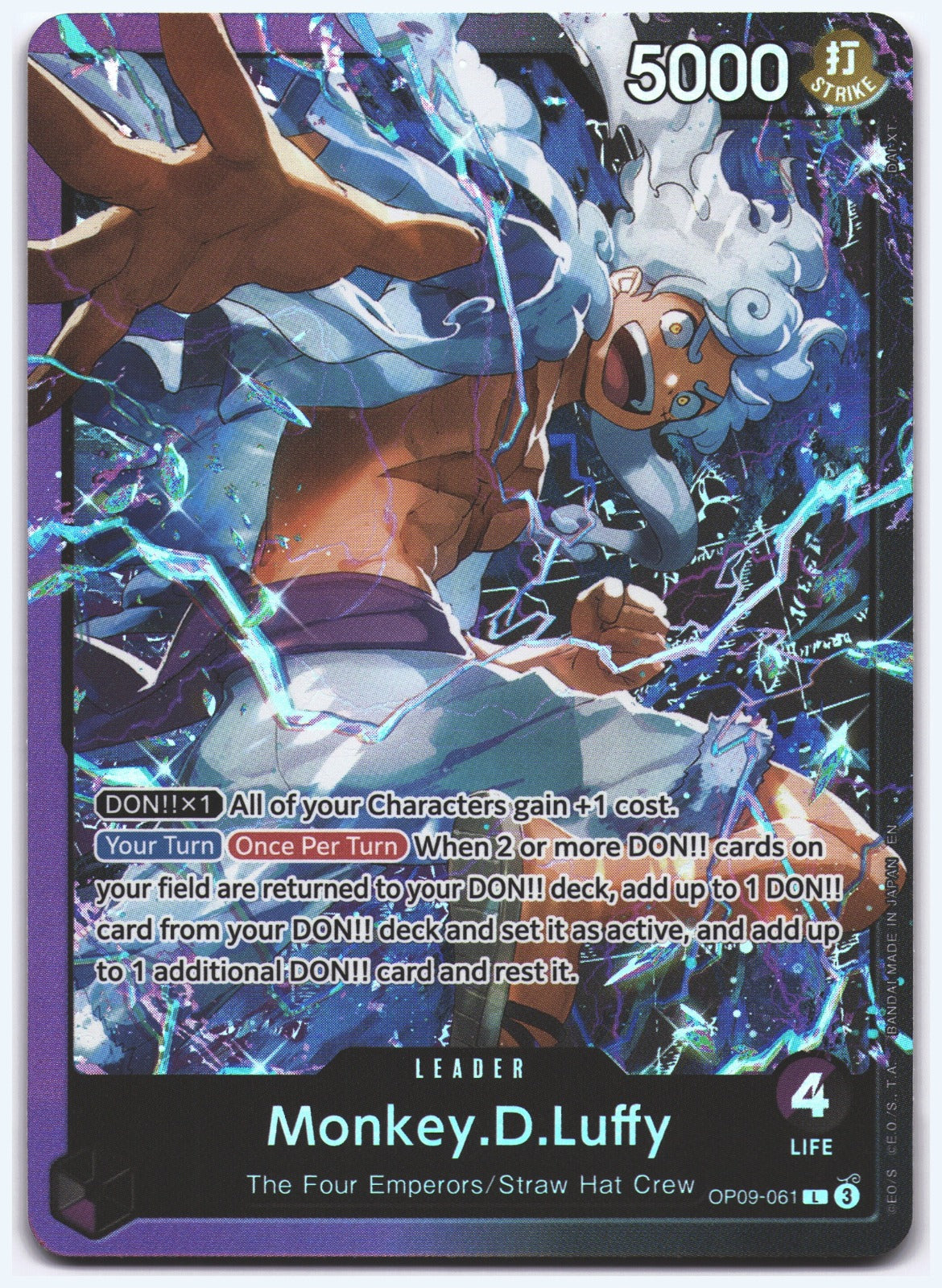 Monkey.D.Luffy () L Starter Deck 26: PURPLE/BLACK Monkey.D.Luffy OP09-061 NM