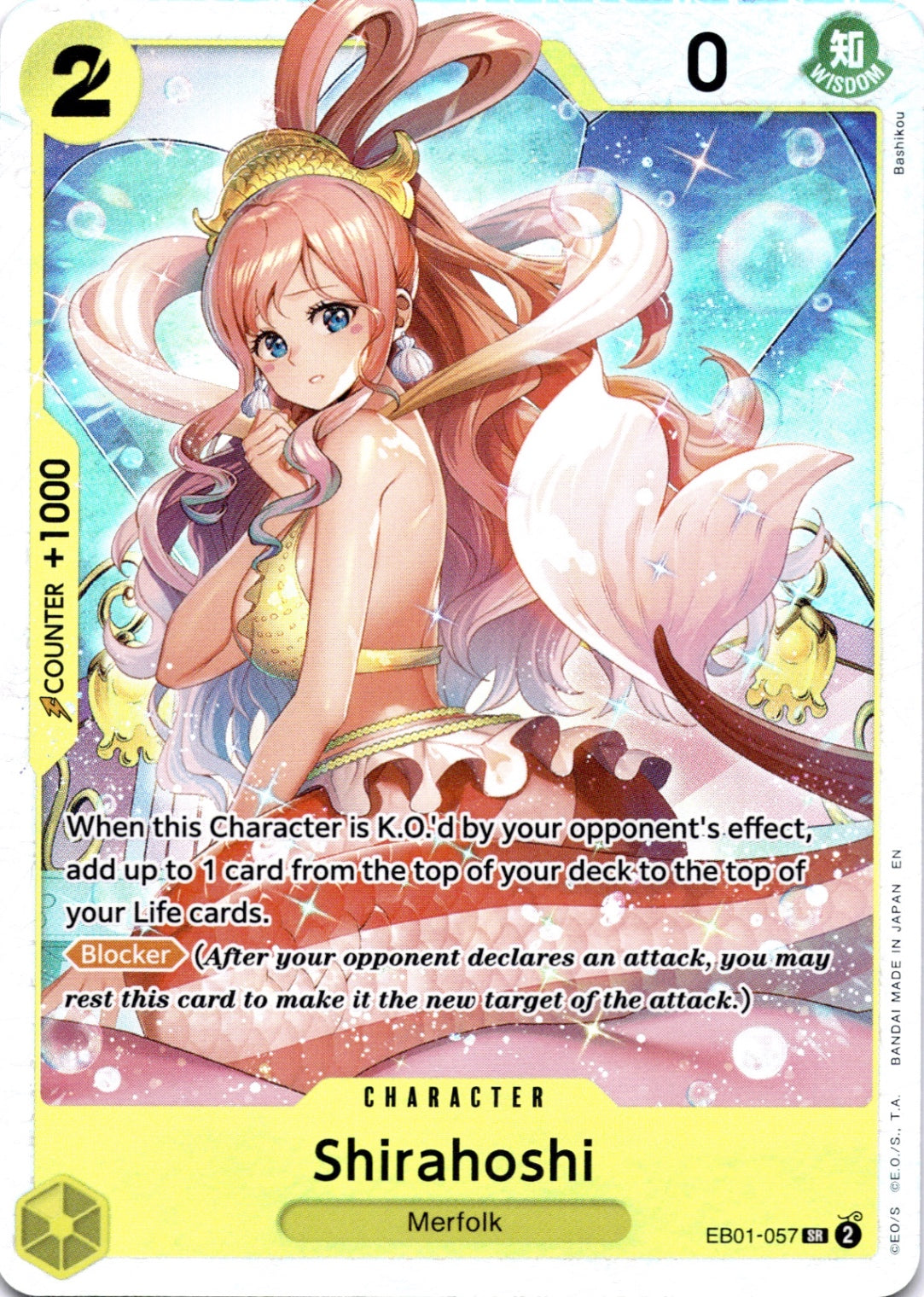 Shirahoshi (Reprint) SR Premium Booster -The Best- Vol. 2 EB01-057 NM