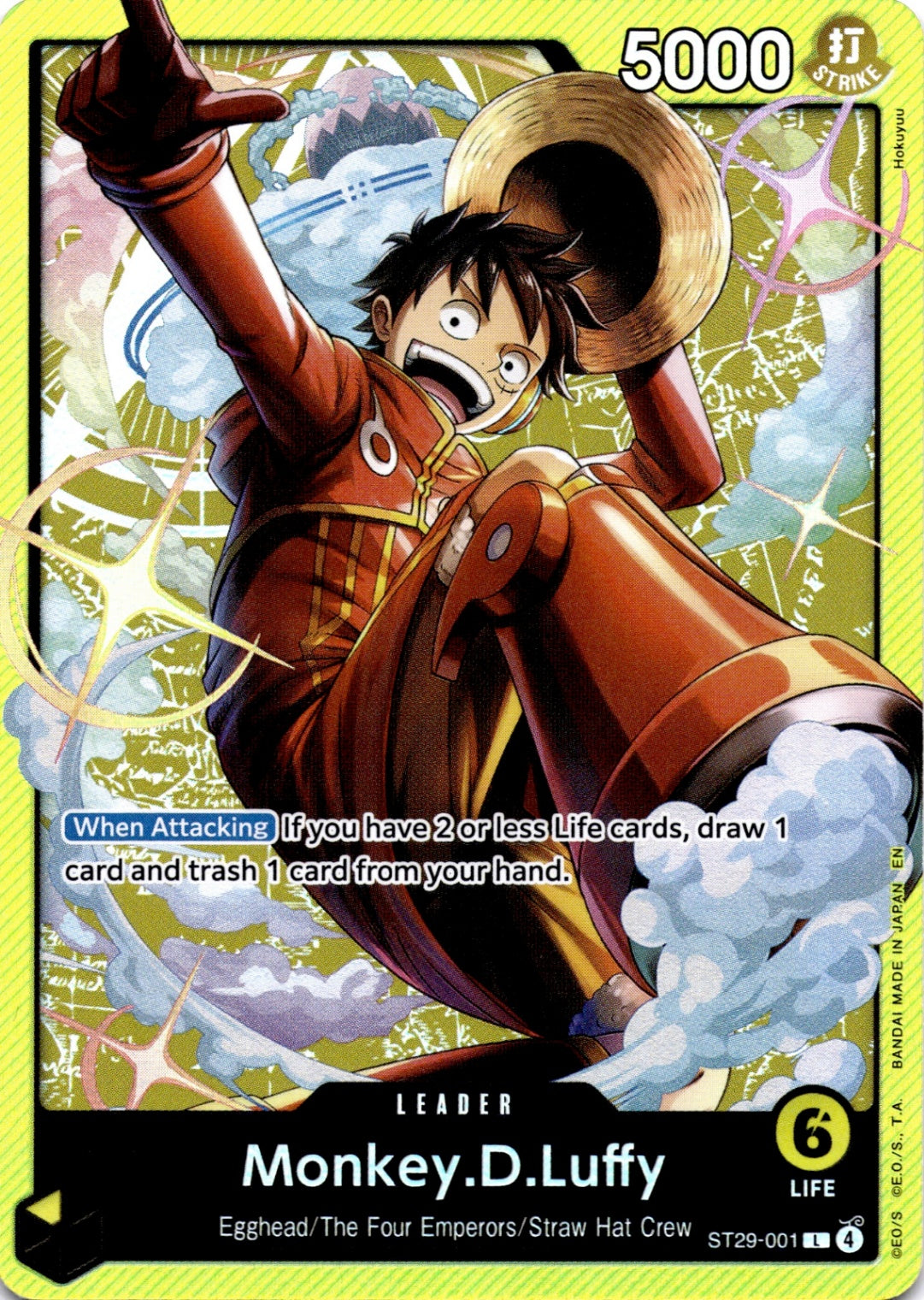 Monkey.D.Luffy (001) L Starter Deck 29: Egghead ST29-001 NM