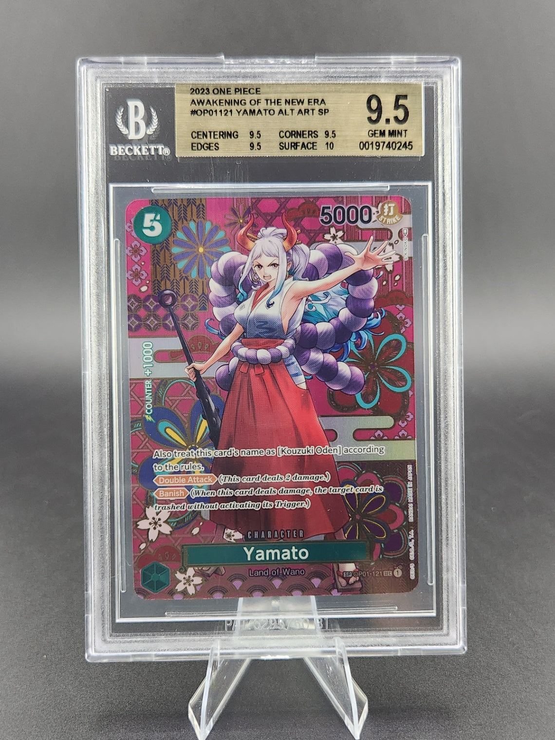 Yamato (SP) SEC Awakening of the New Era OP01-121 BGS 9.5