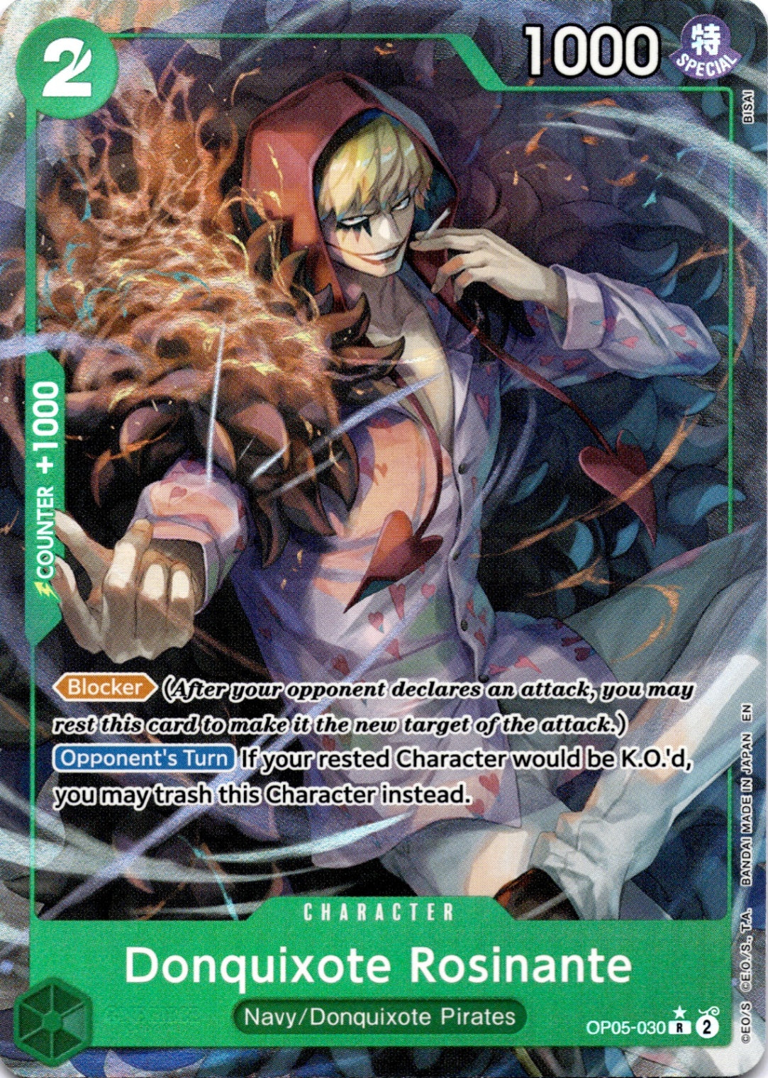 Donquixote Rosinante (Alternate Art) R Premium Booster -The Best- Vol. 2 OP05-030 NM