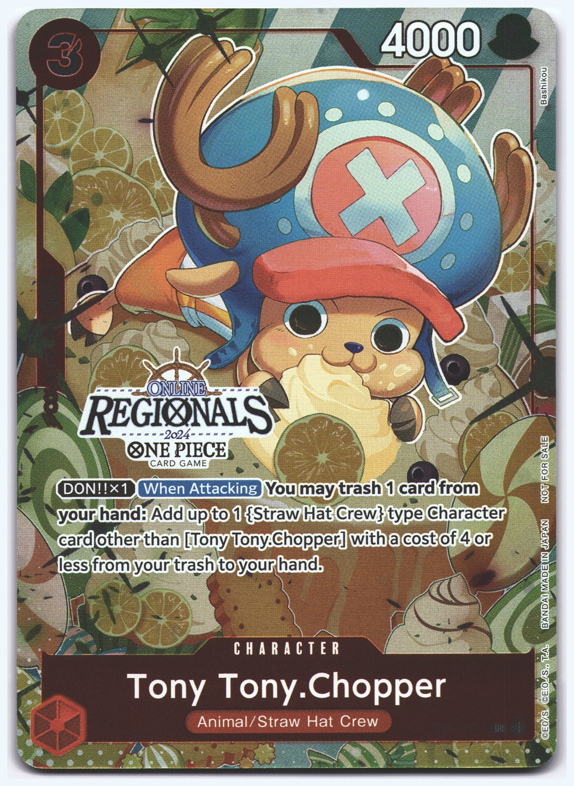 Tony Tony.Chopper (Online Regional 2024 Vol. 3) UC One Piece Promotion Cards OP01-015 NM