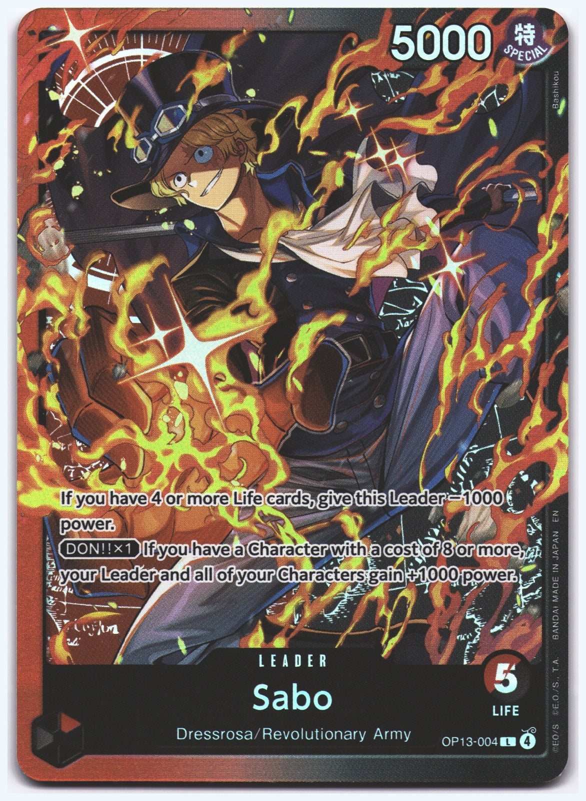 Sabo L Starter Deck 35: RED/BLACK Sabo OP13-004 NM