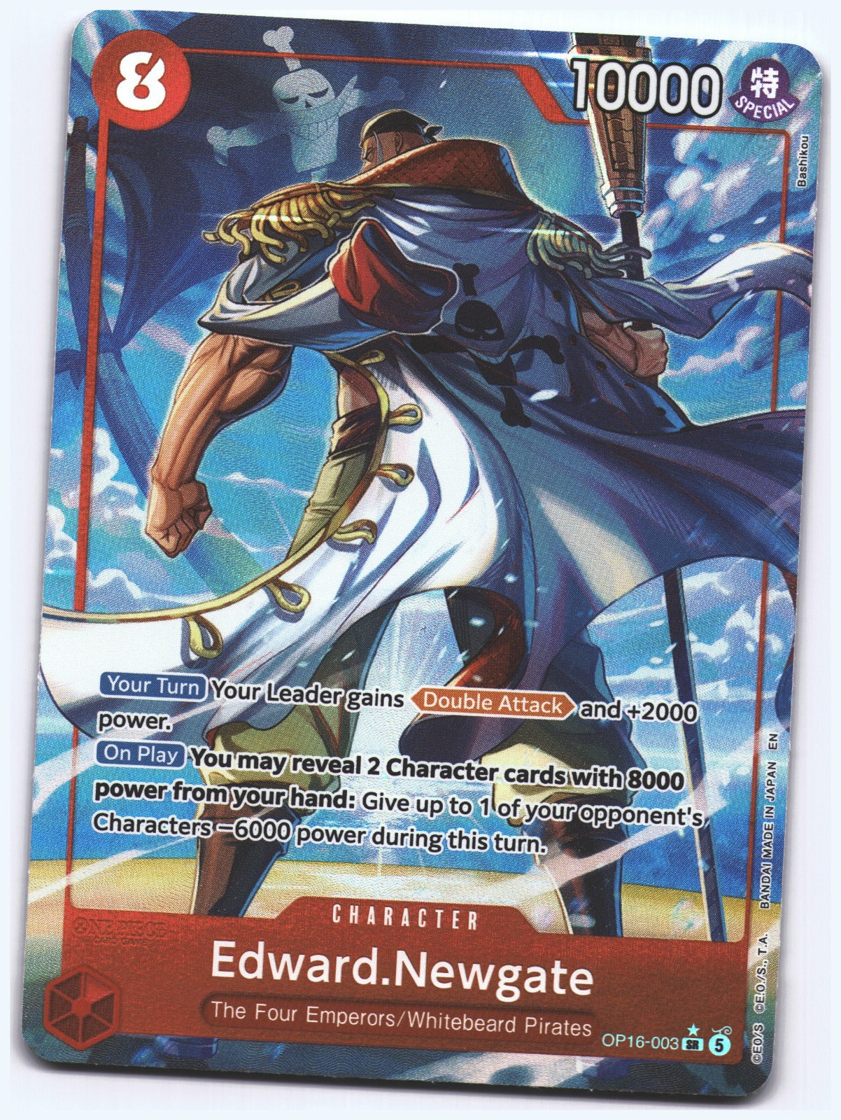 Edward.Newgate (Alternate Art) SR The Time of Battle OP16-003 NM