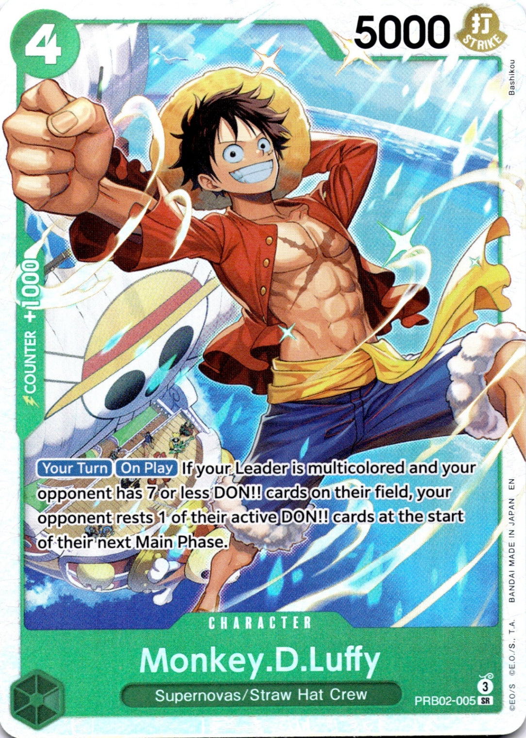 Monkey.D.Luffy SR Premium Booster -The Best- Vol. 2 PRB02-005 NM