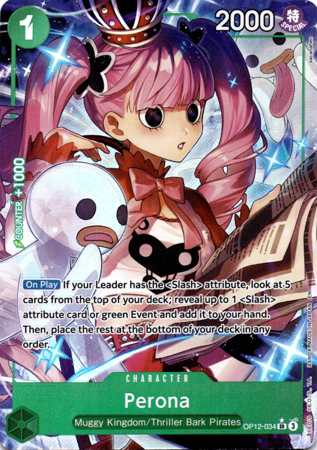 Perona (Alternate Art) SR Legacy of the Master OP12-034 NM