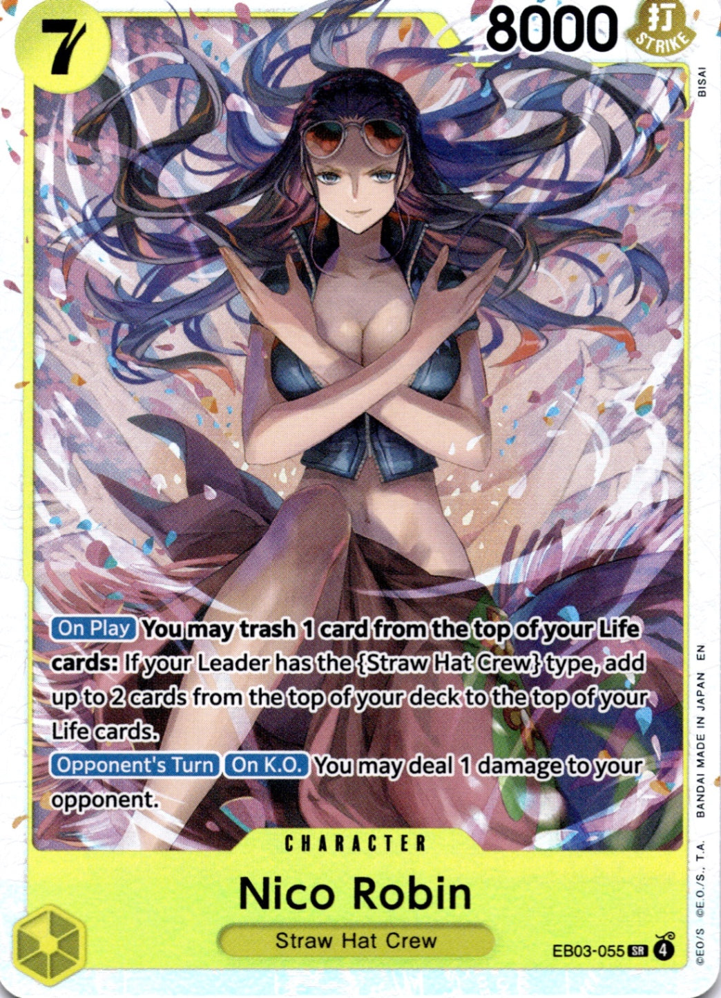 Nico Robin (055) SR Extra Booster: One Piece Heroines Edition EB03-055 NM