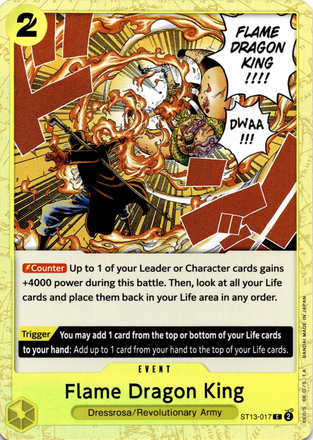 Flame Dragon King C Ultra Deck: The Three Brothers ST13-017 NM