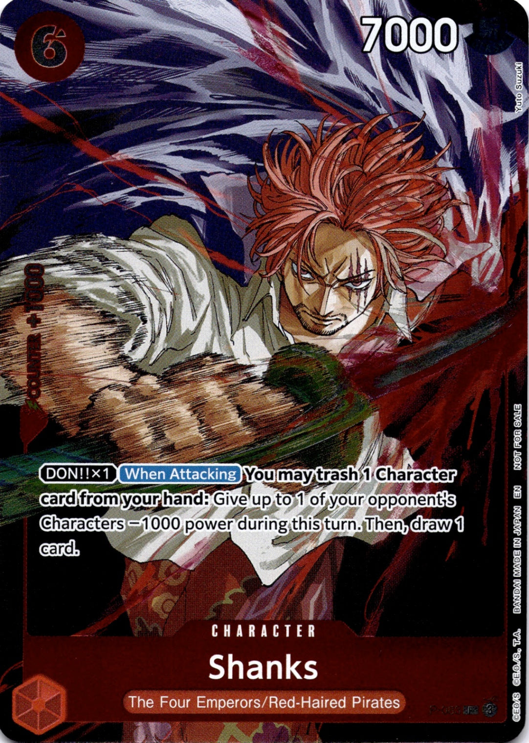 Shanks (CS 25-26 Event Pack) PR One Piece Promotion Cards P-083 NM