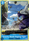 Gravity Blade Raging Tiger (Alternate Art) R Premium Booster -The Best- Vol. 2 OP06-058 NM