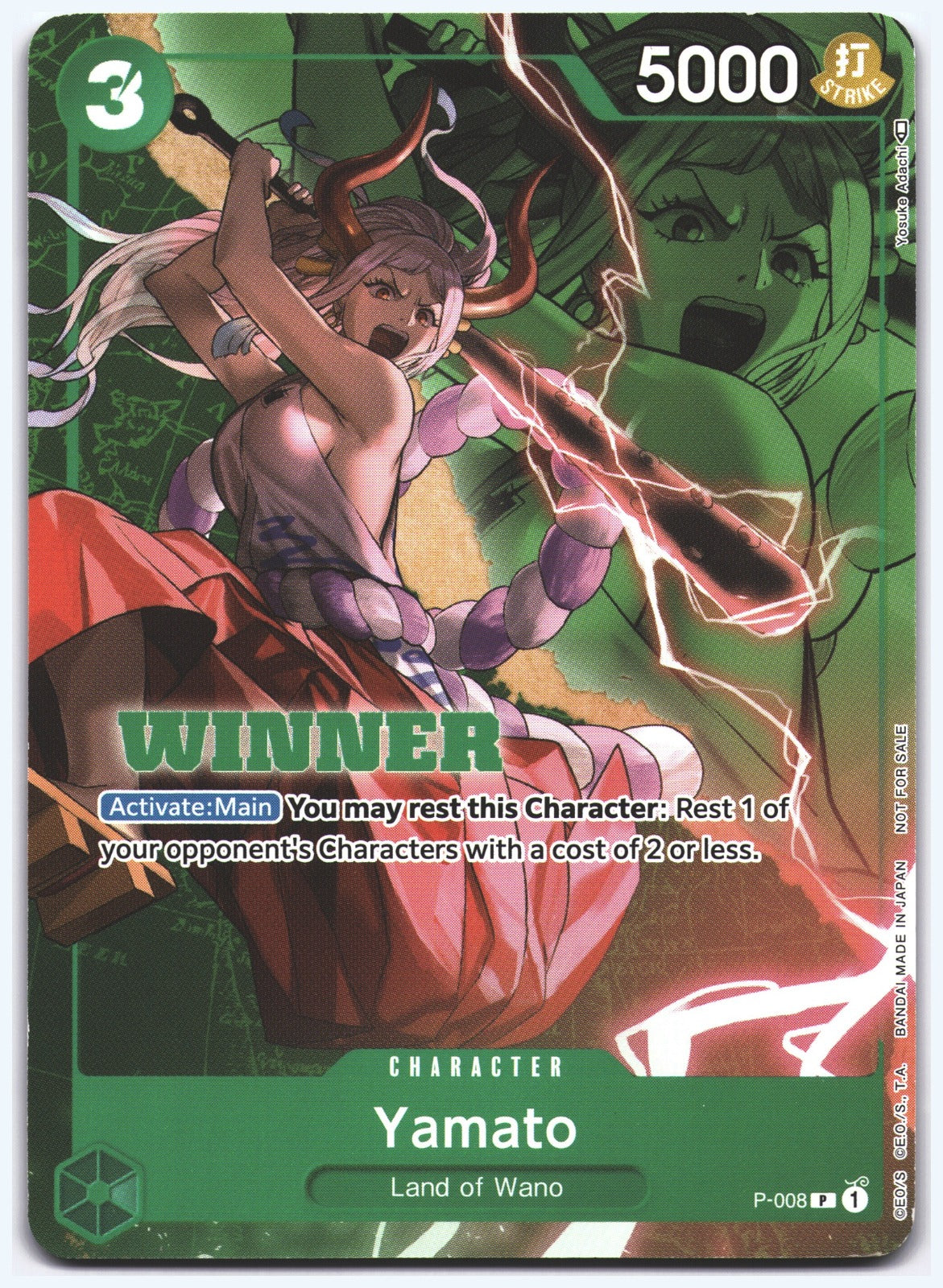 Yamato (Winner Pack Vol. 1) PR One Piece Promotion Cards P-008 NM