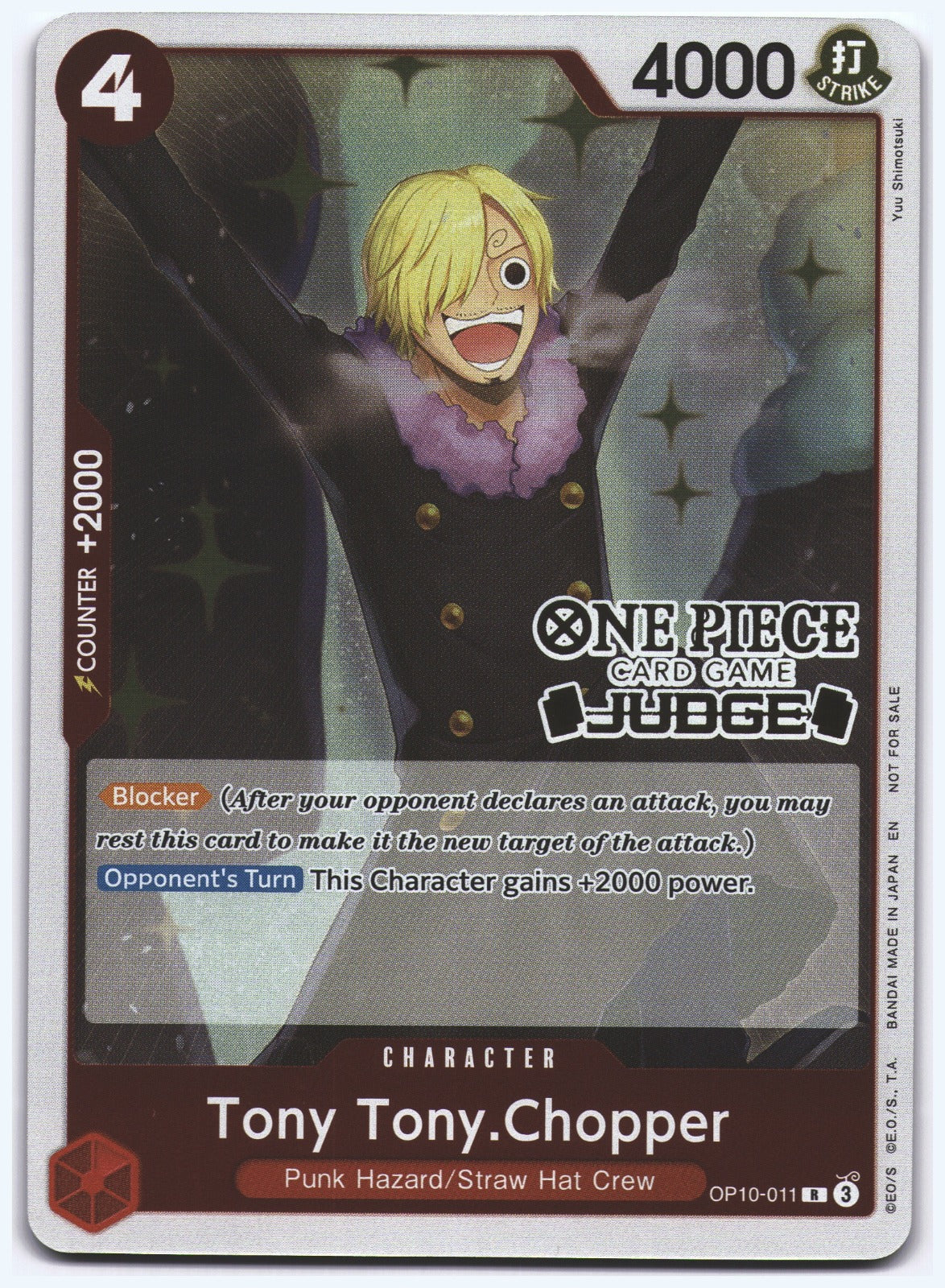 Tony Tony.Chopper (Judge Pack Vol. 6) R One Piece Promotion Cards OP10-011 NM
