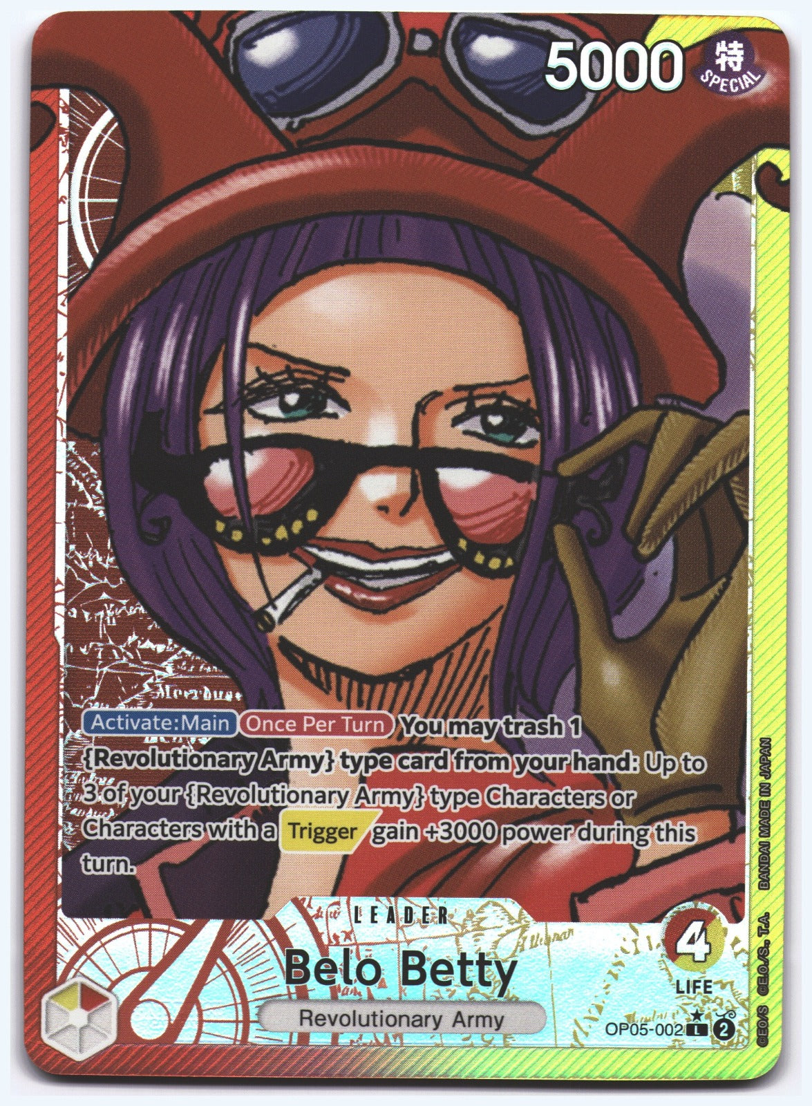 Belo Betty (002) (Alternate Art) L Awakening of the New Era OP05-002 NM