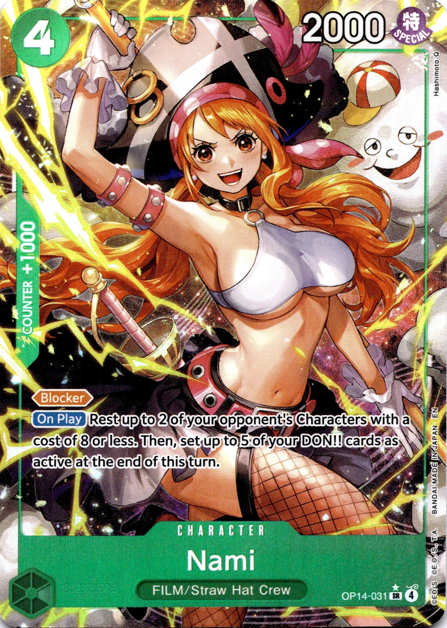 Nami (Alternate Art) - The Azure Sea's Seven (OP14-031)