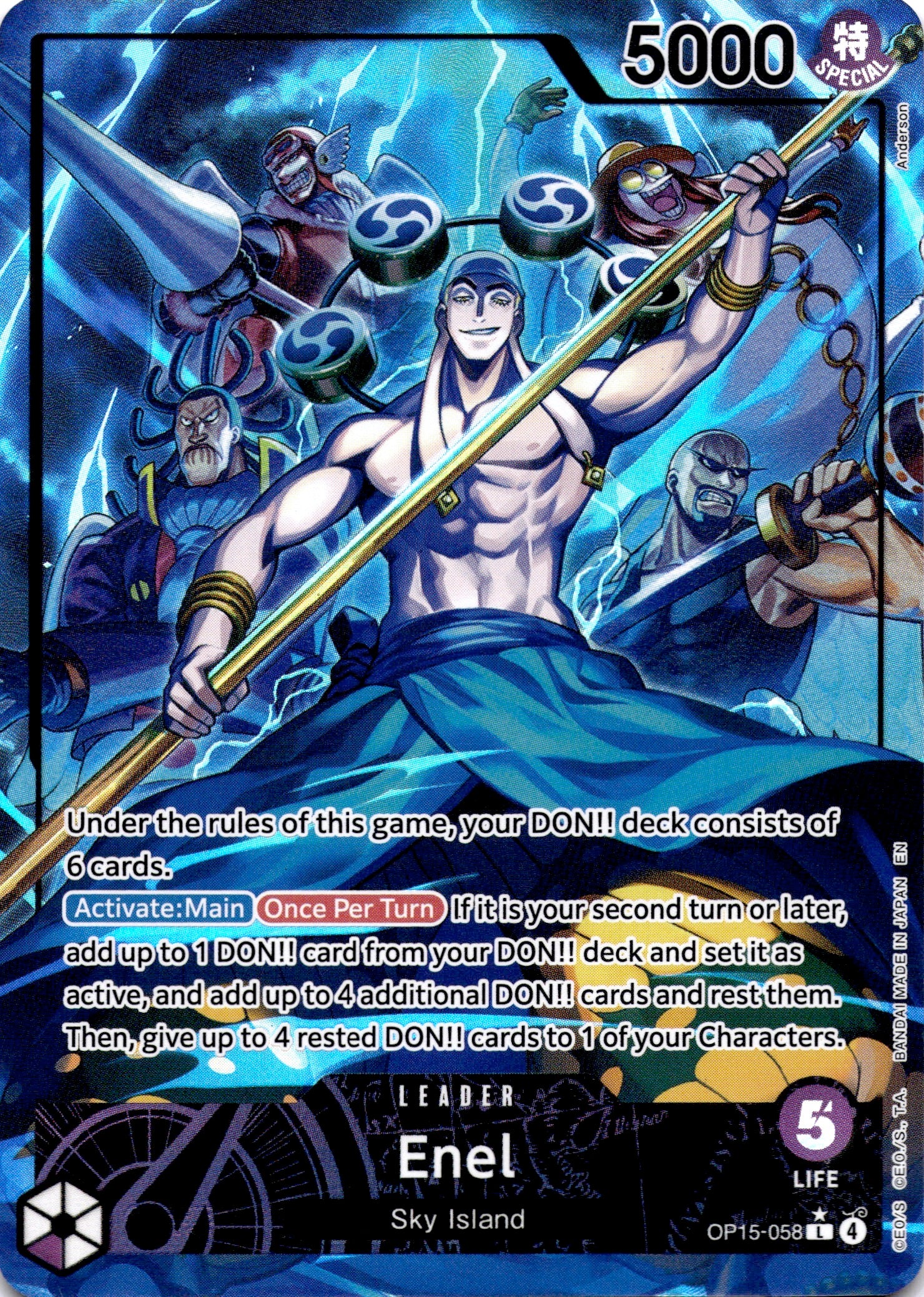 Enel (OP15-058) (Alternate Art) - Adventure on Kami's Island